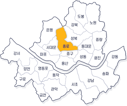 서울시 지도